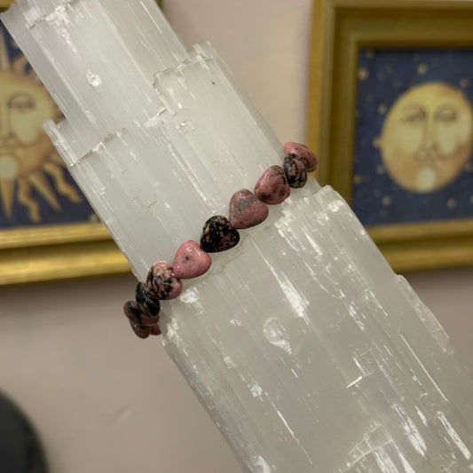 Rhodonite Heart Bracelet