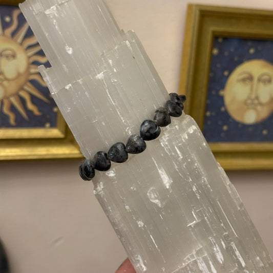 Larvikite Heart Bracelet
