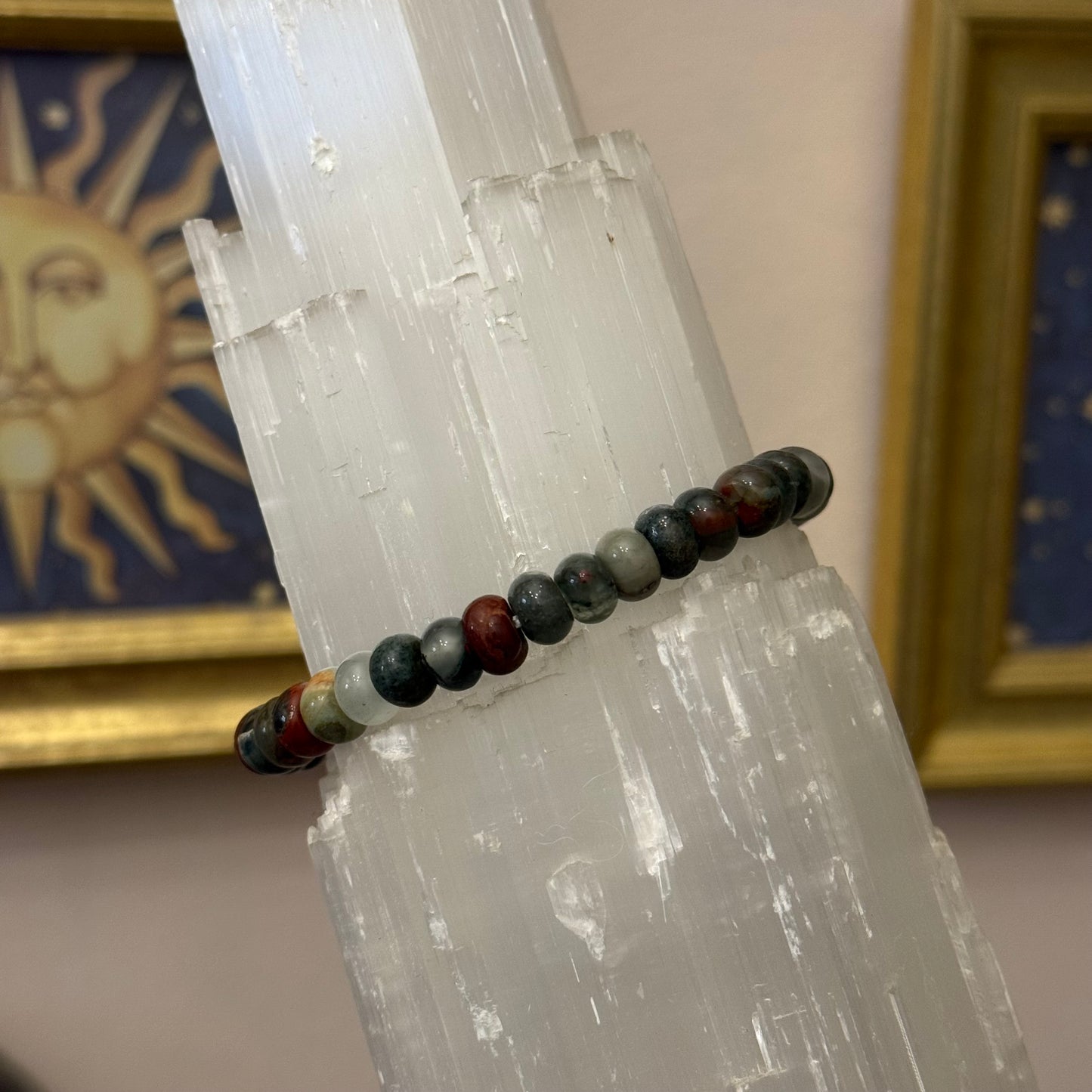 Bloodstone Donut Bracelet