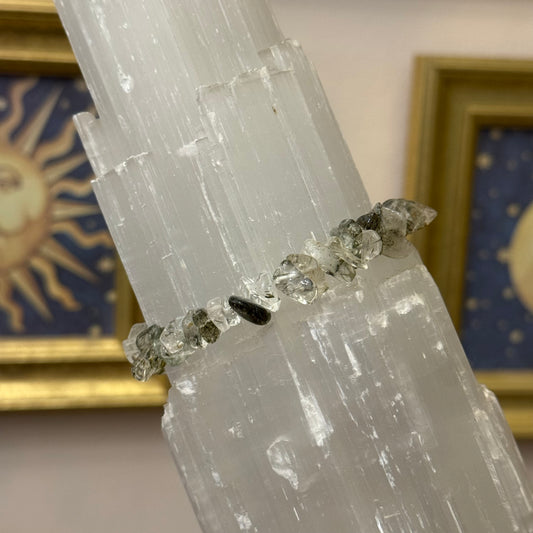 Green Rutile Quartz Bracelet