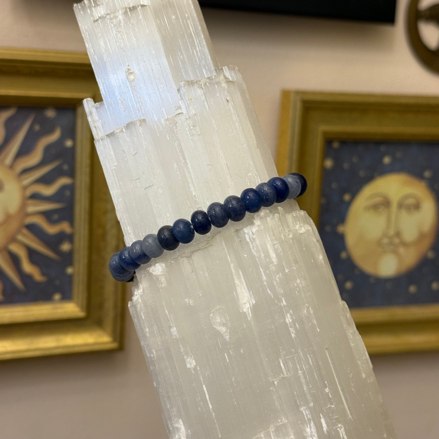 Blue Quartz Donut Bracelet