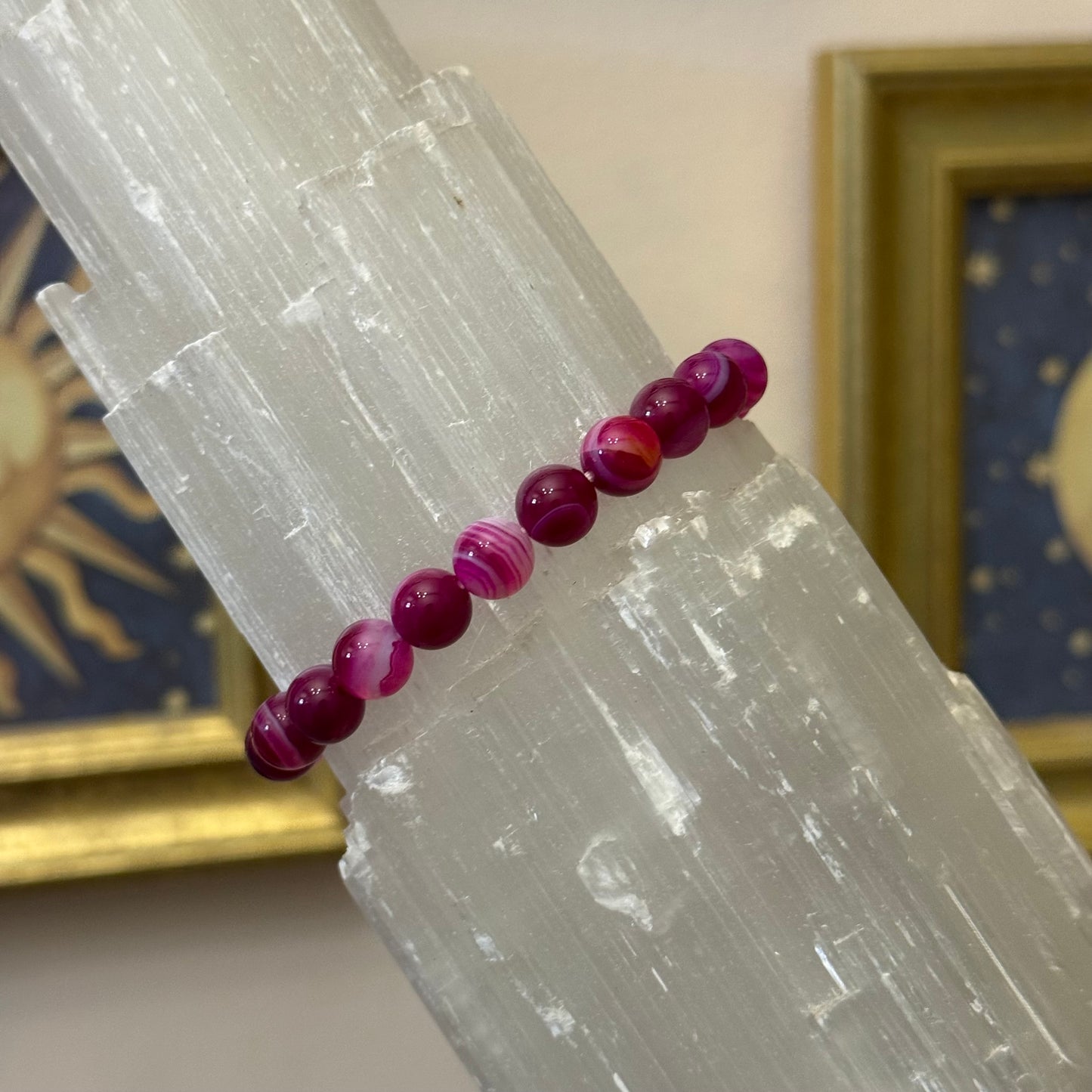Pink Agate Bracelet