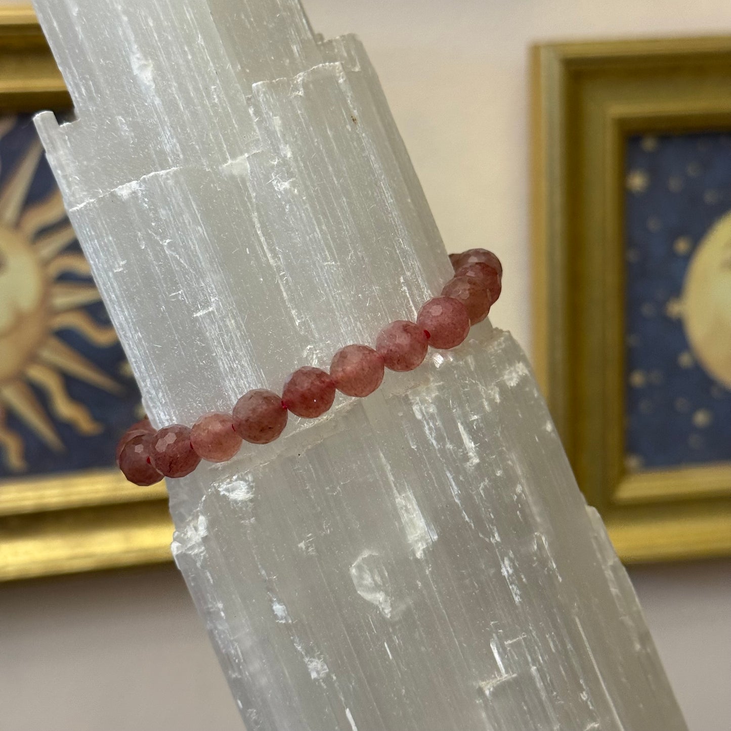 Strawberry Faceted Bracelet