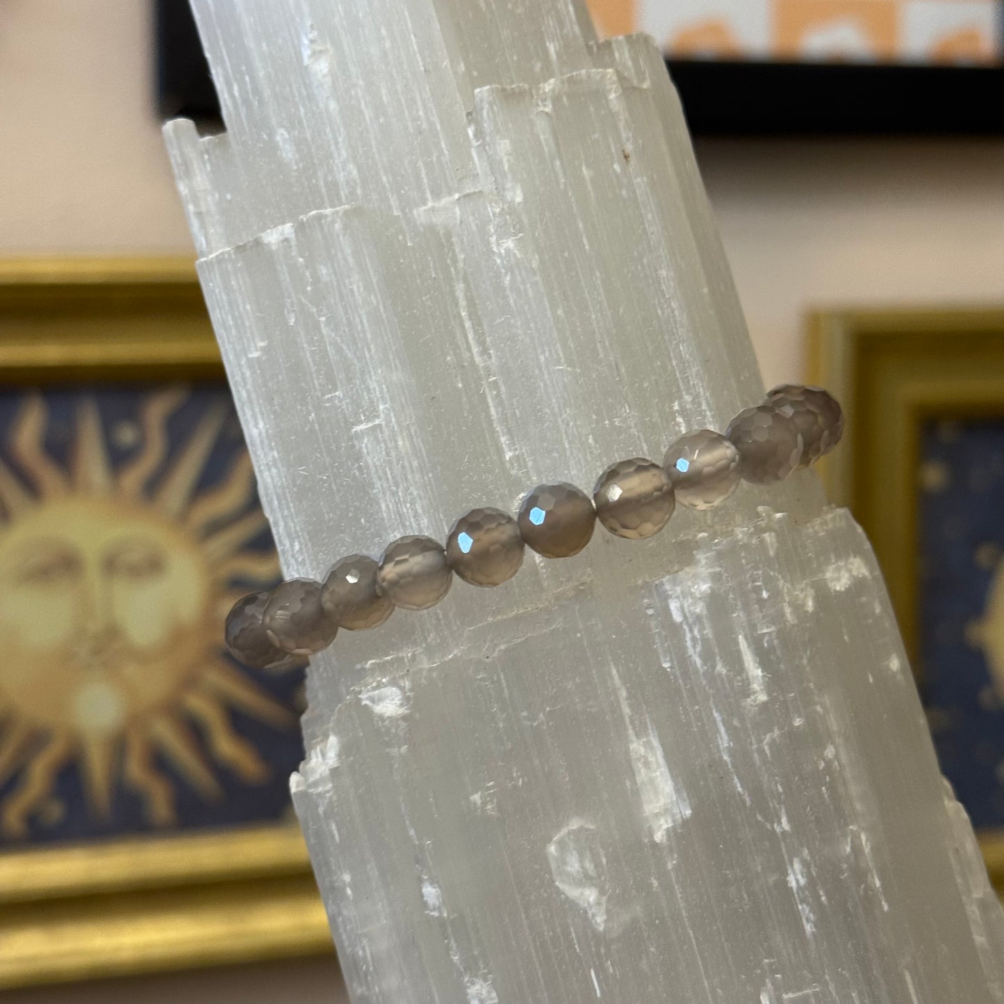 Faceted Agate Bracelet