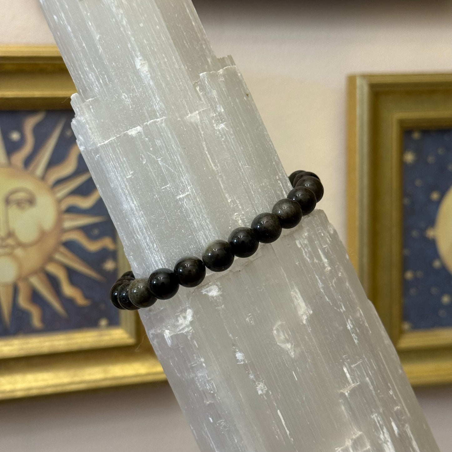 Gold Sheen Obsidian Bracelet