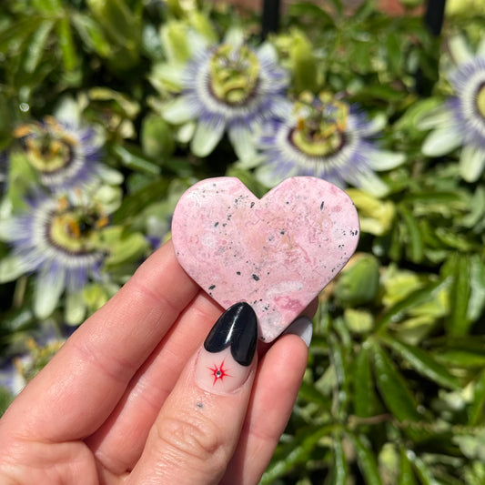 Peruvian Rhodonite Heart