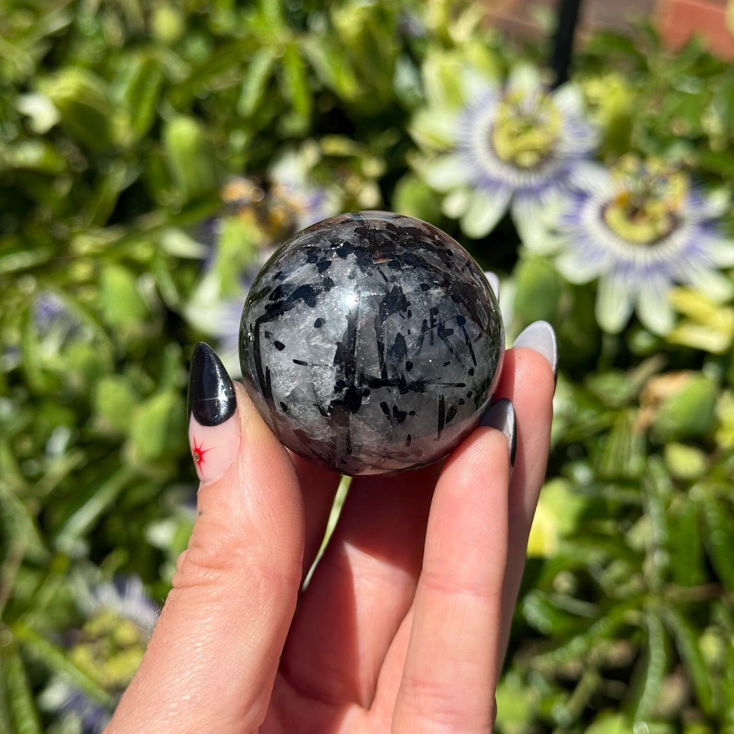 Tormaline Quartz Sphere