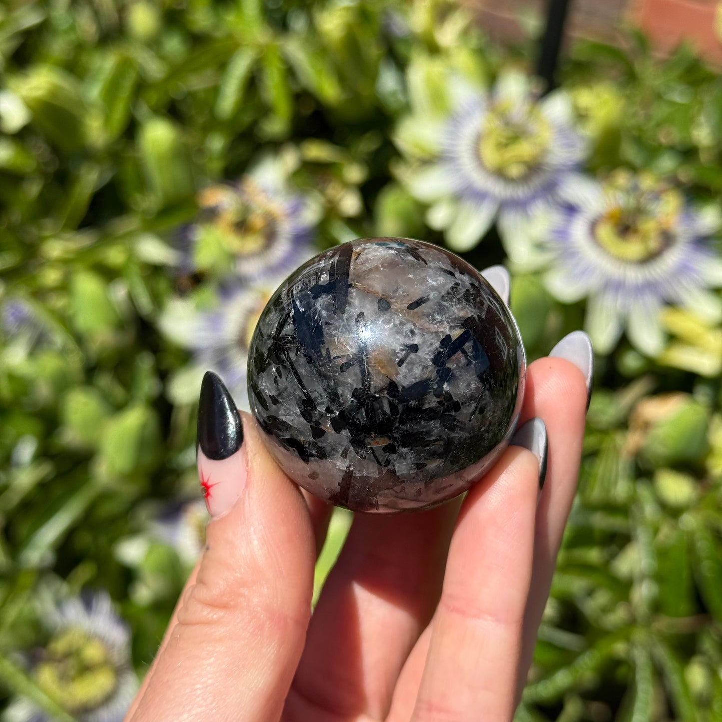 Tormaline Quartz Sphere