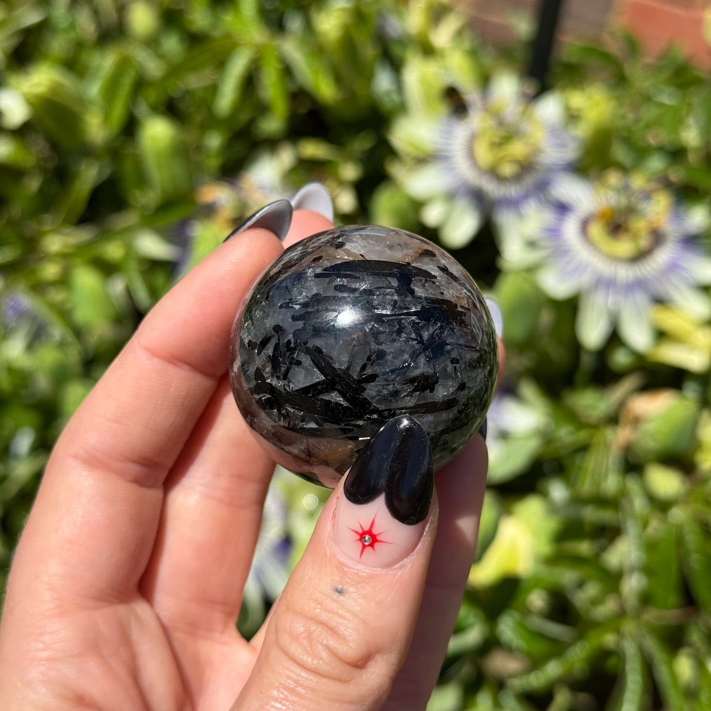 Tormaline Quartz Sphere