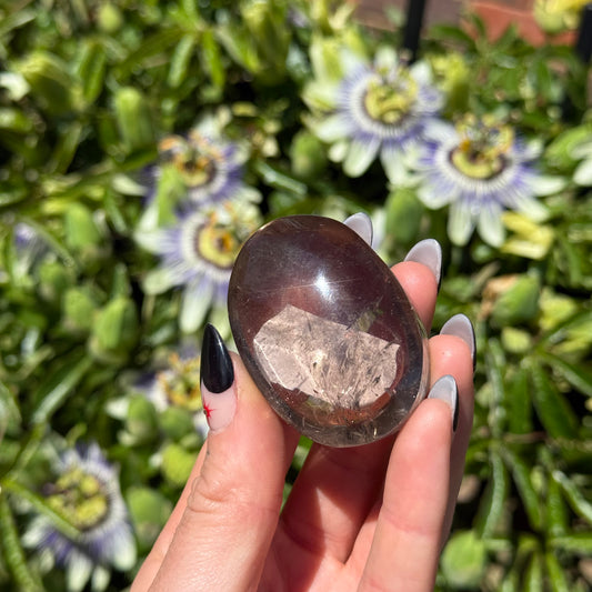 Smokey Quartz Palm Stone