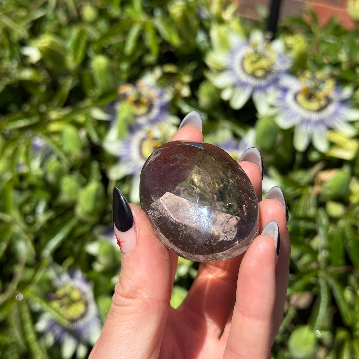 Smokey Quartz Palm Stone