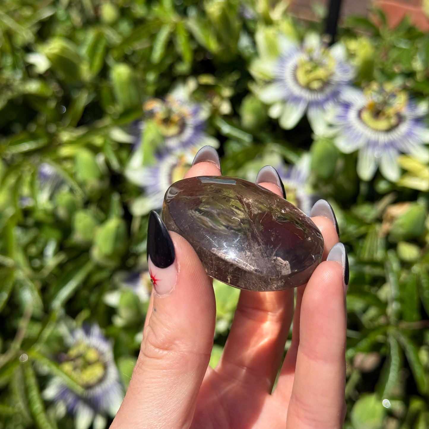 Smokey Quartz Palm Stone