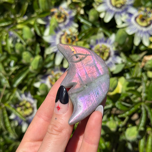 Purple Labradorite Moon