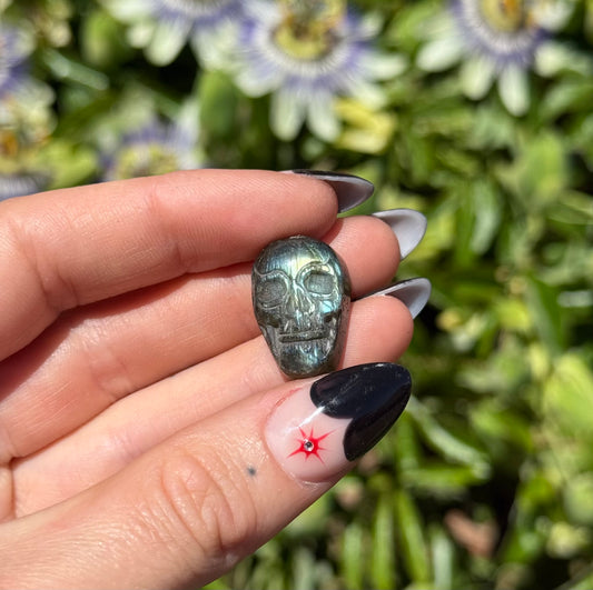 Labradorite Mini Skull