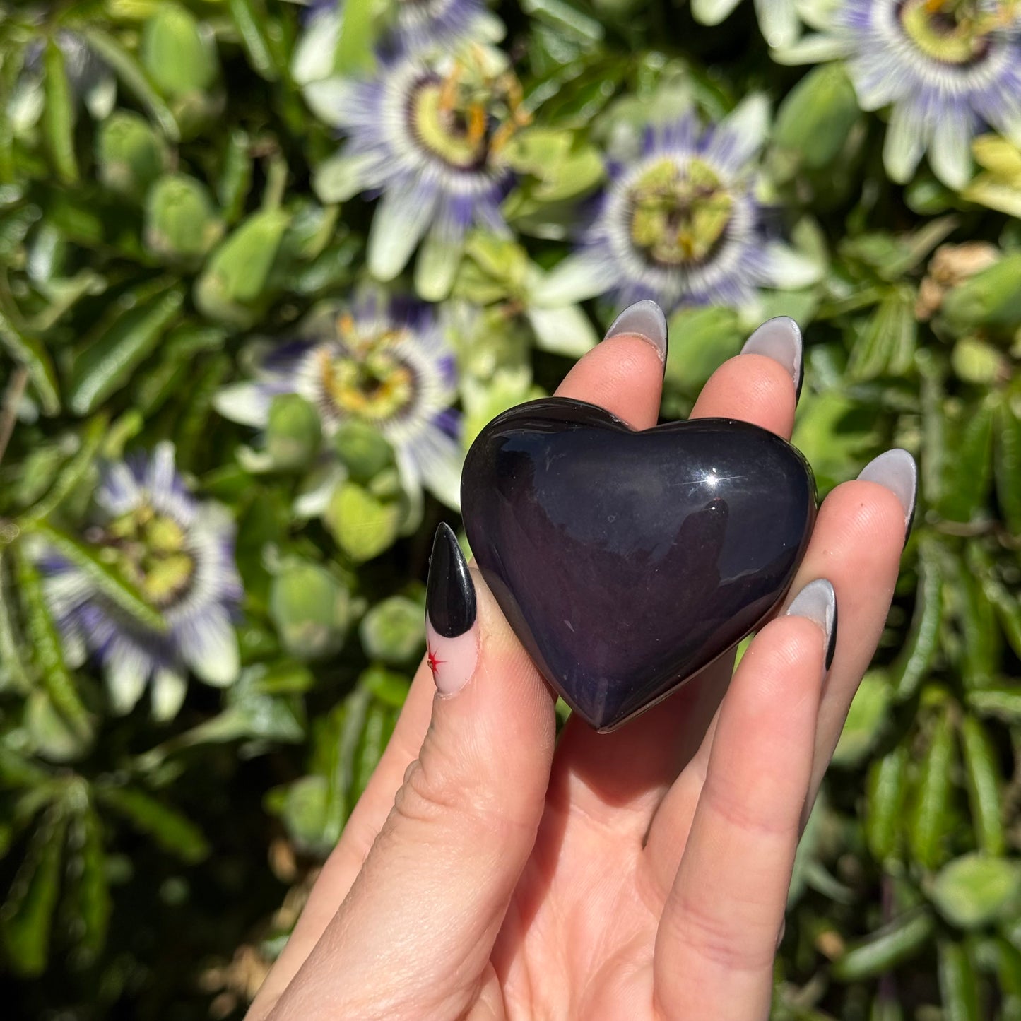 Purple Obsidian Heart