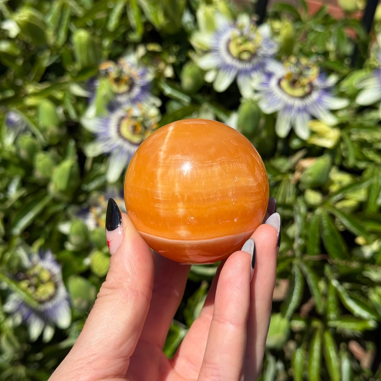 Orange Calcite Sphere