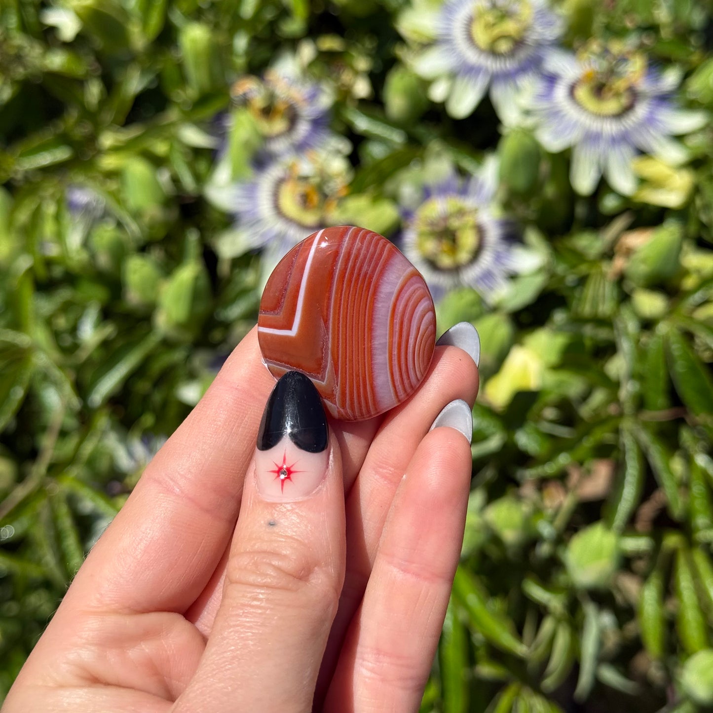 Carnelian Palm Stone