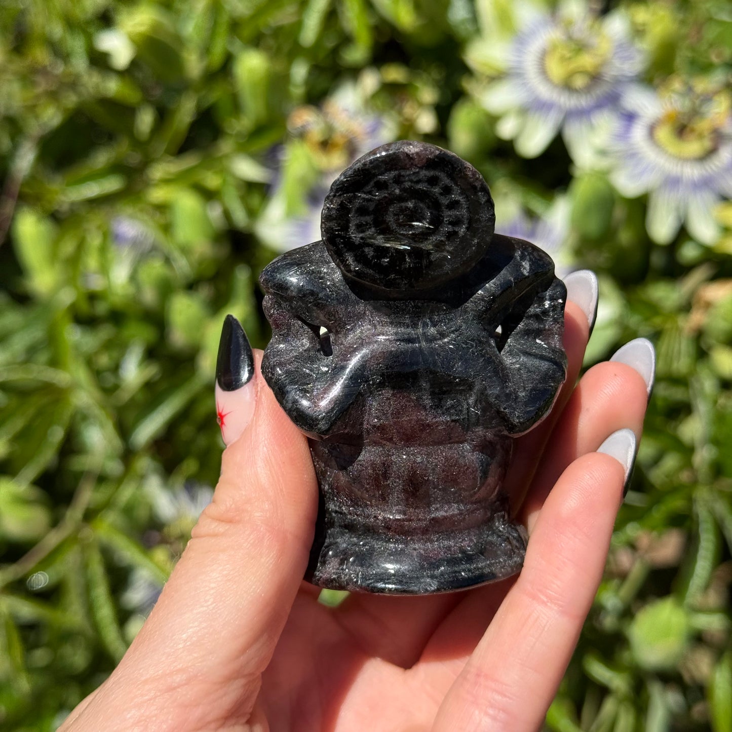 Garnet In Astrophylitte Ganesha