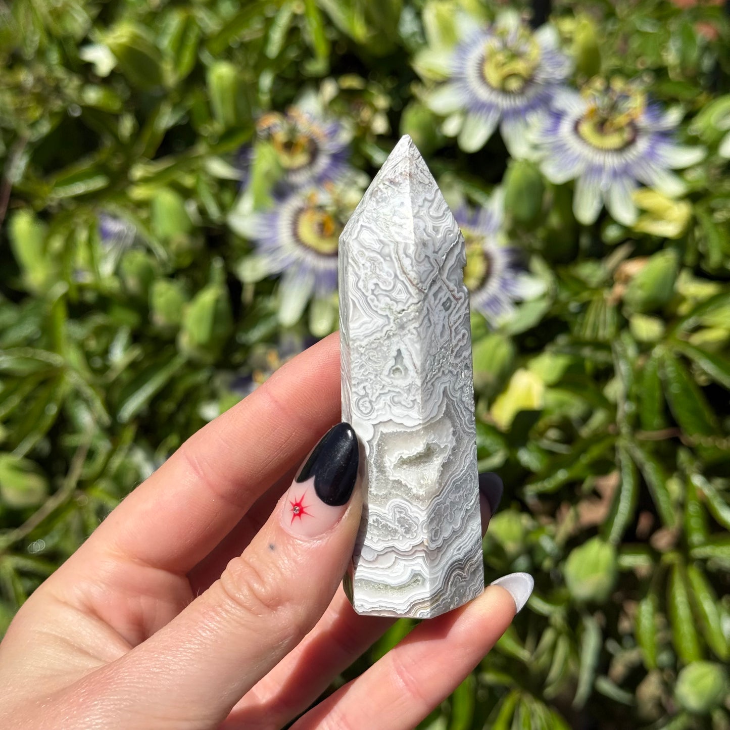 Mexican Crazy Lace Agate Tower