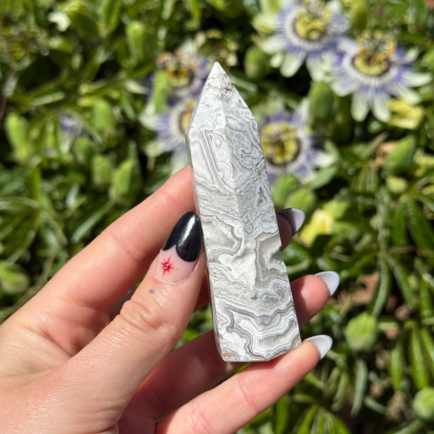 Mexican Crazy Lace Agate Tower