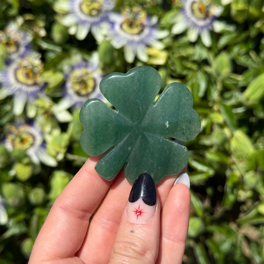 Green Aventurine Clover