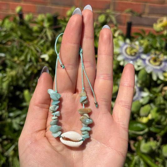 Caribean Calcite Cowrie Bracelet