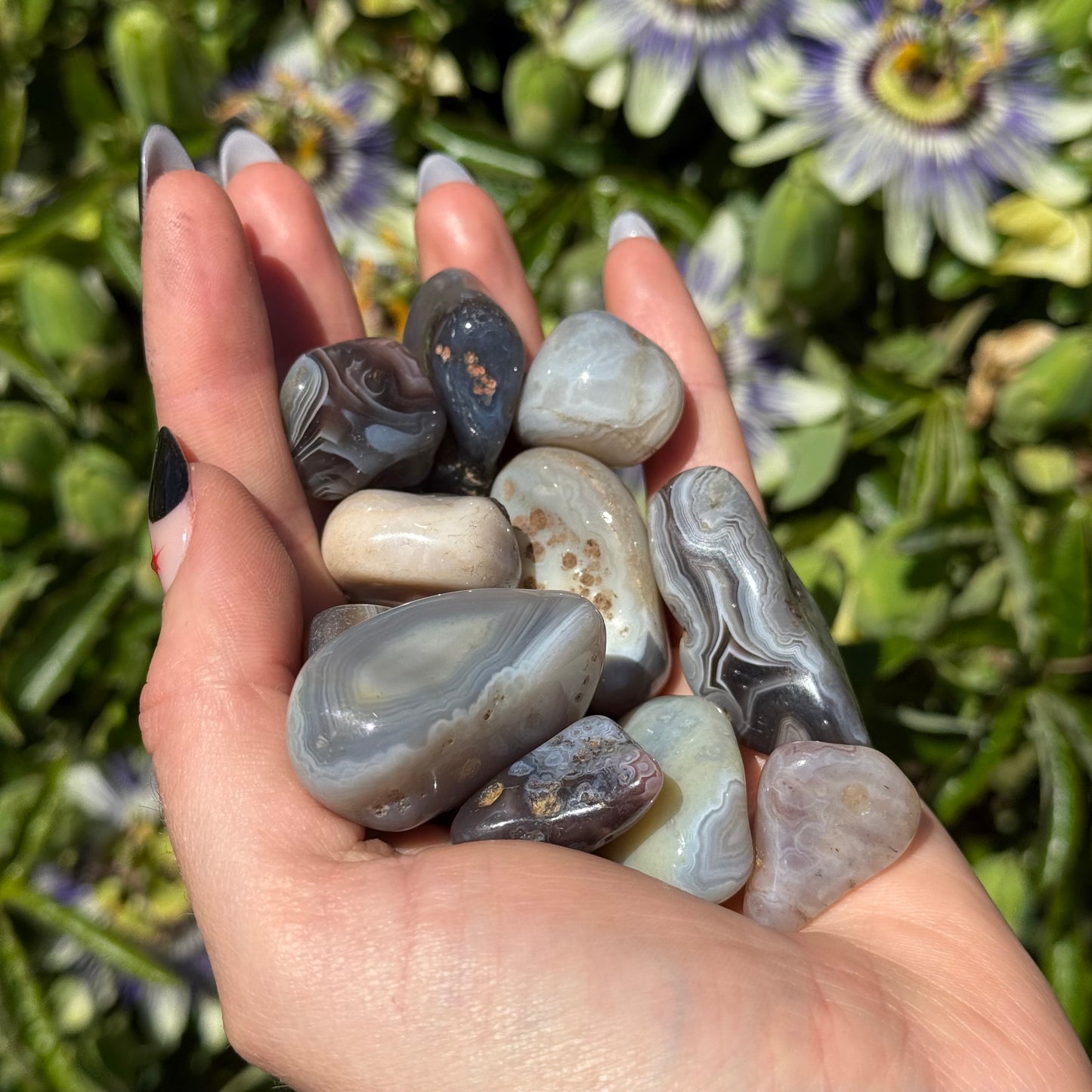 1pcs Tumbled Striped Agate