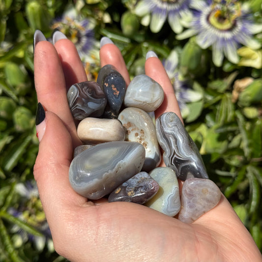 1pcs Tumbled Striped Agate