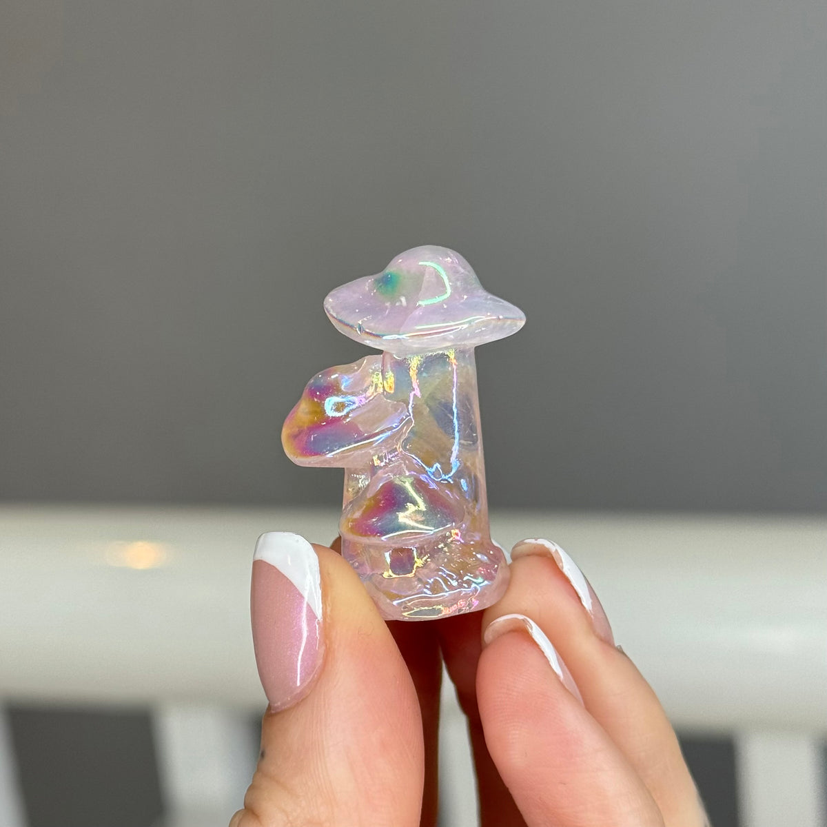 Aura Quartz Mushroom