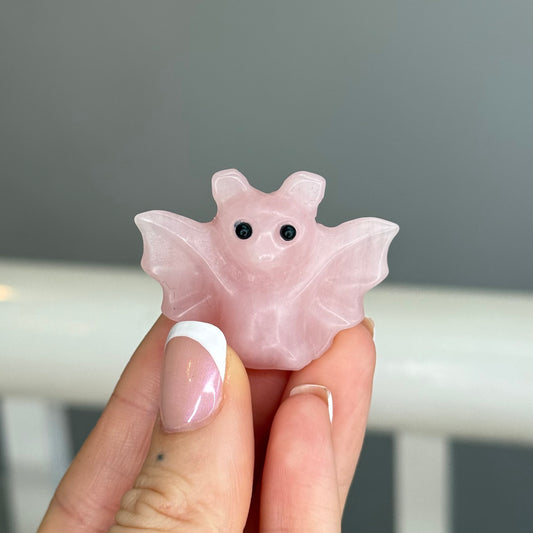 Rose Quartz Bat