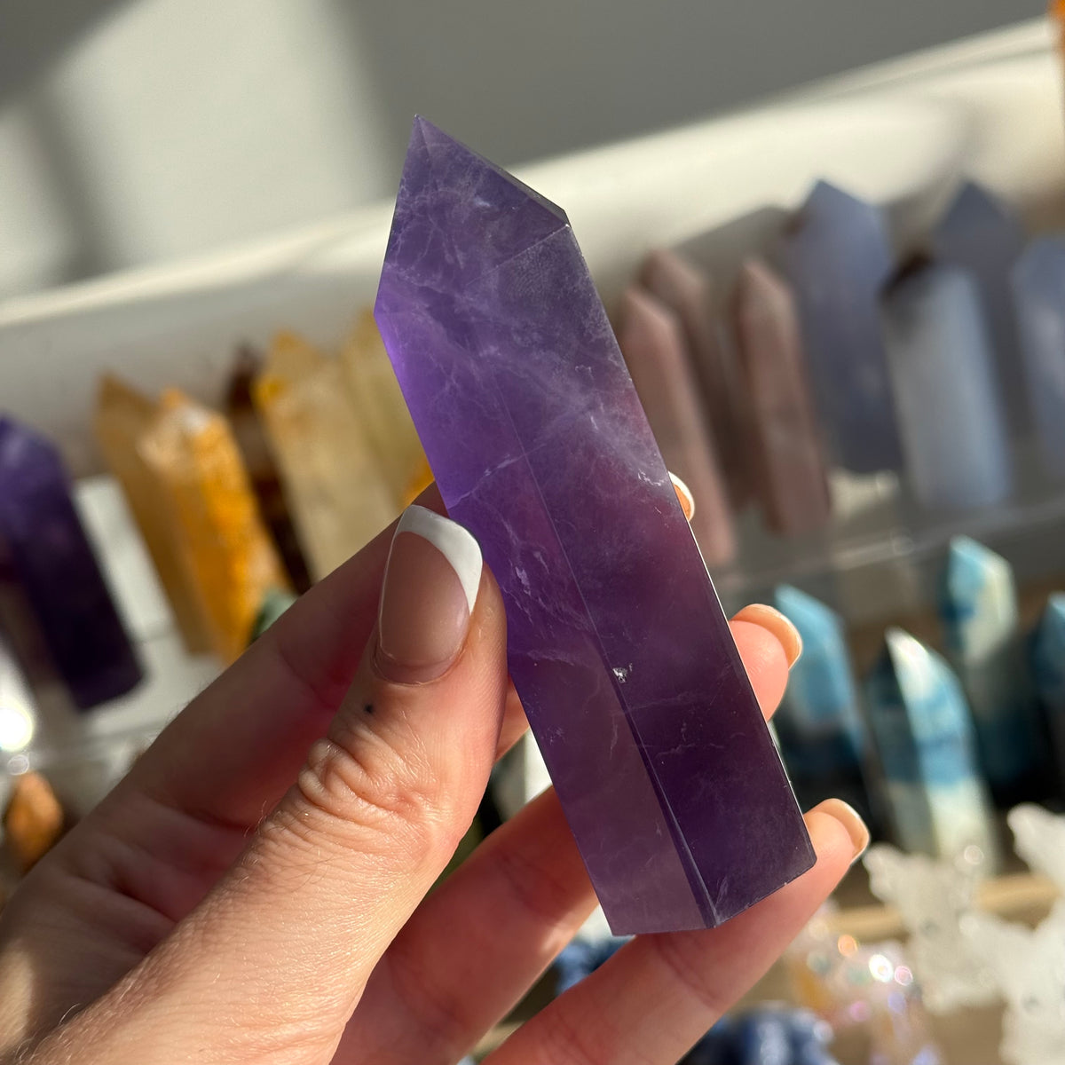 Purple Fluorite Tower