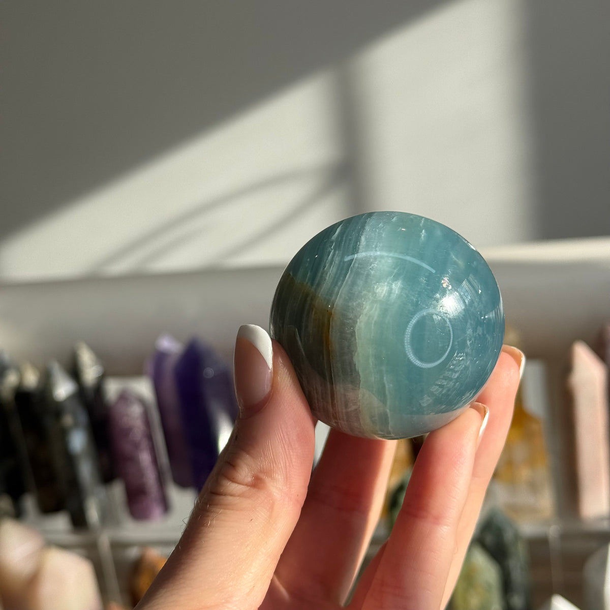 Blue Onyx Sphere