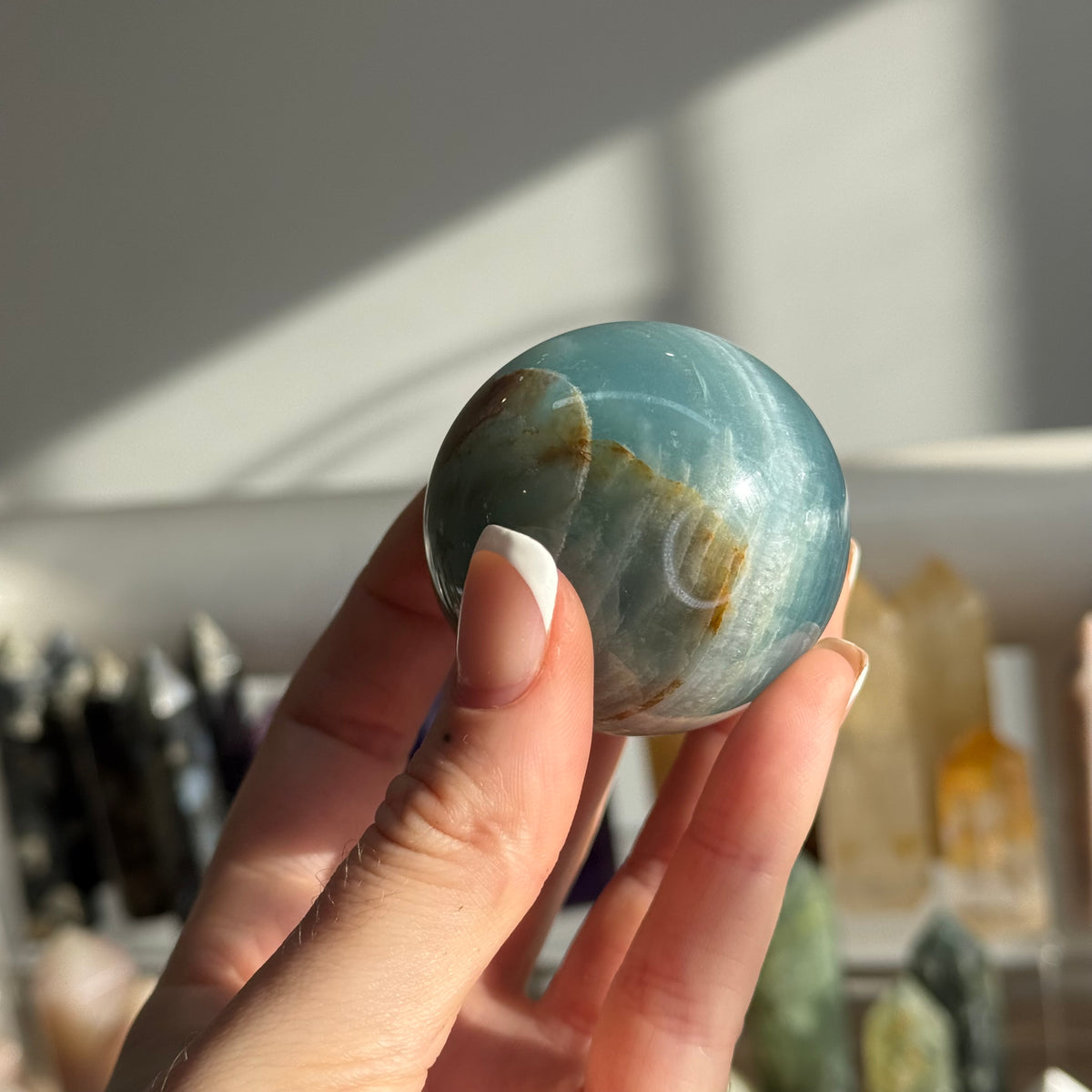 Blue Onyx Sphere