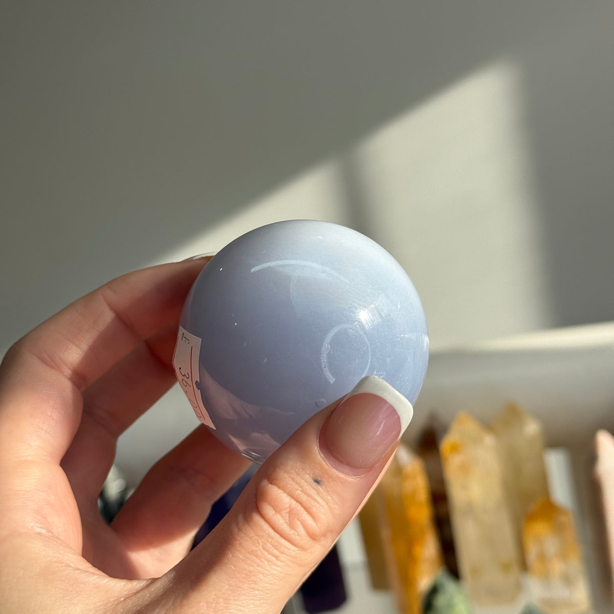 Blue Chalcedony Sphere