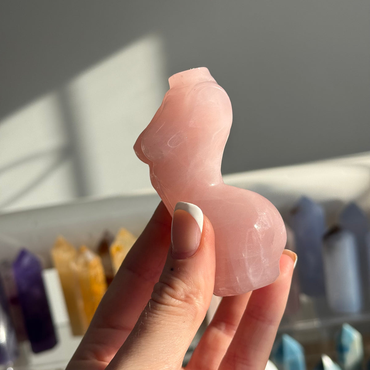 Rose Quartz Body Carving