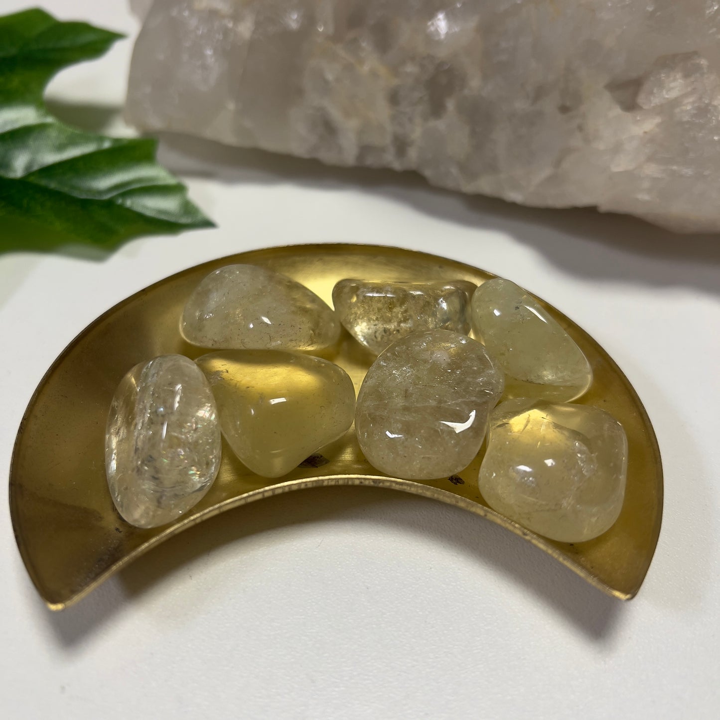 1pcs Yellow Citrine Tumble