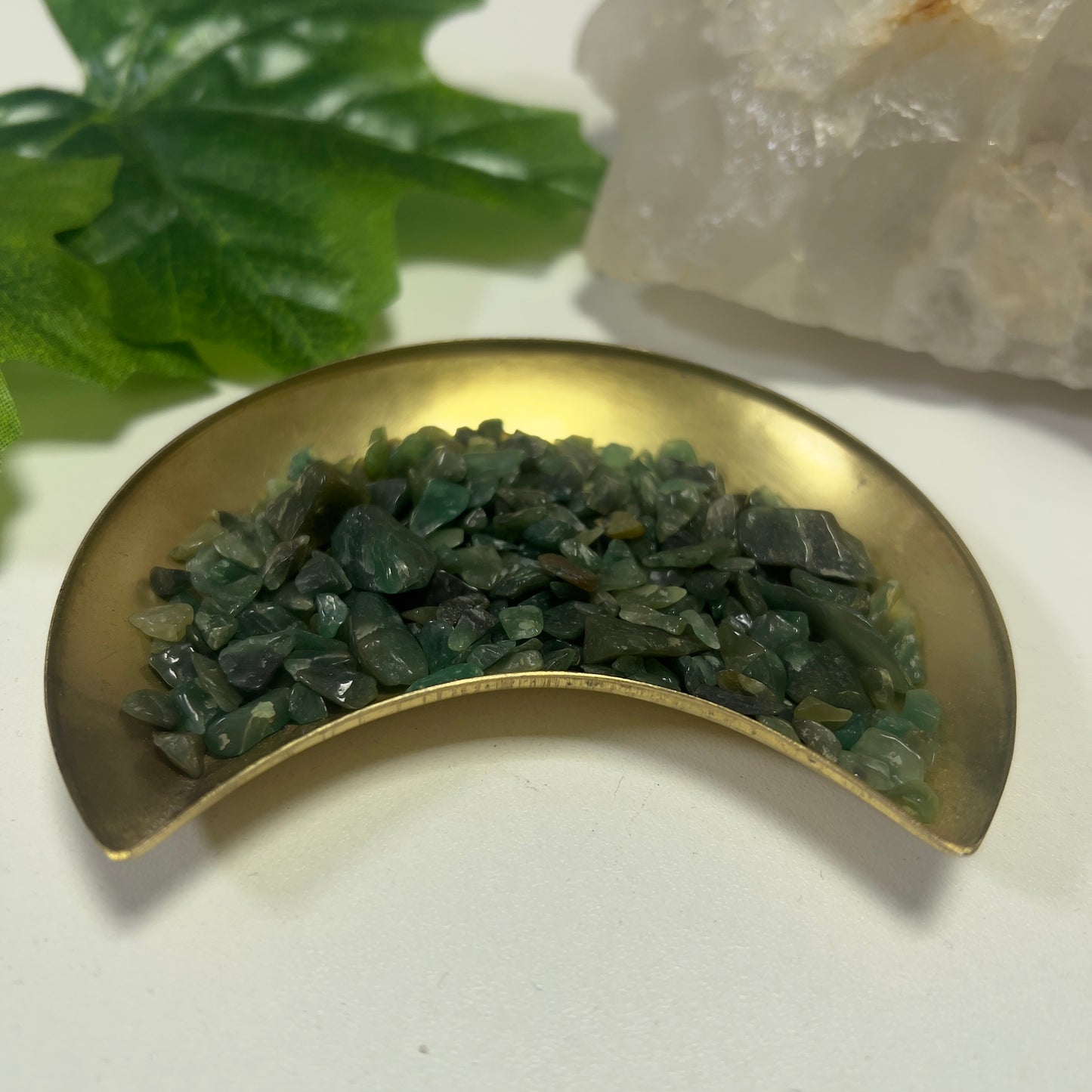 Green Aventurine Chip Scoop