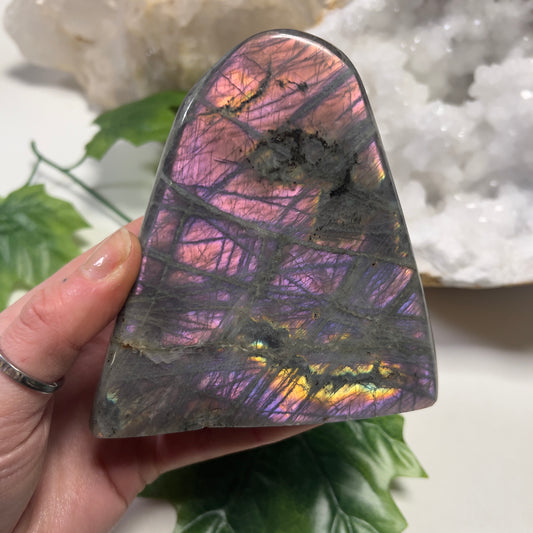 Purple Lightning Labradorite