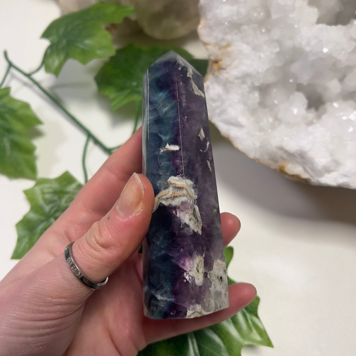 Feather Rainbow Fluorite