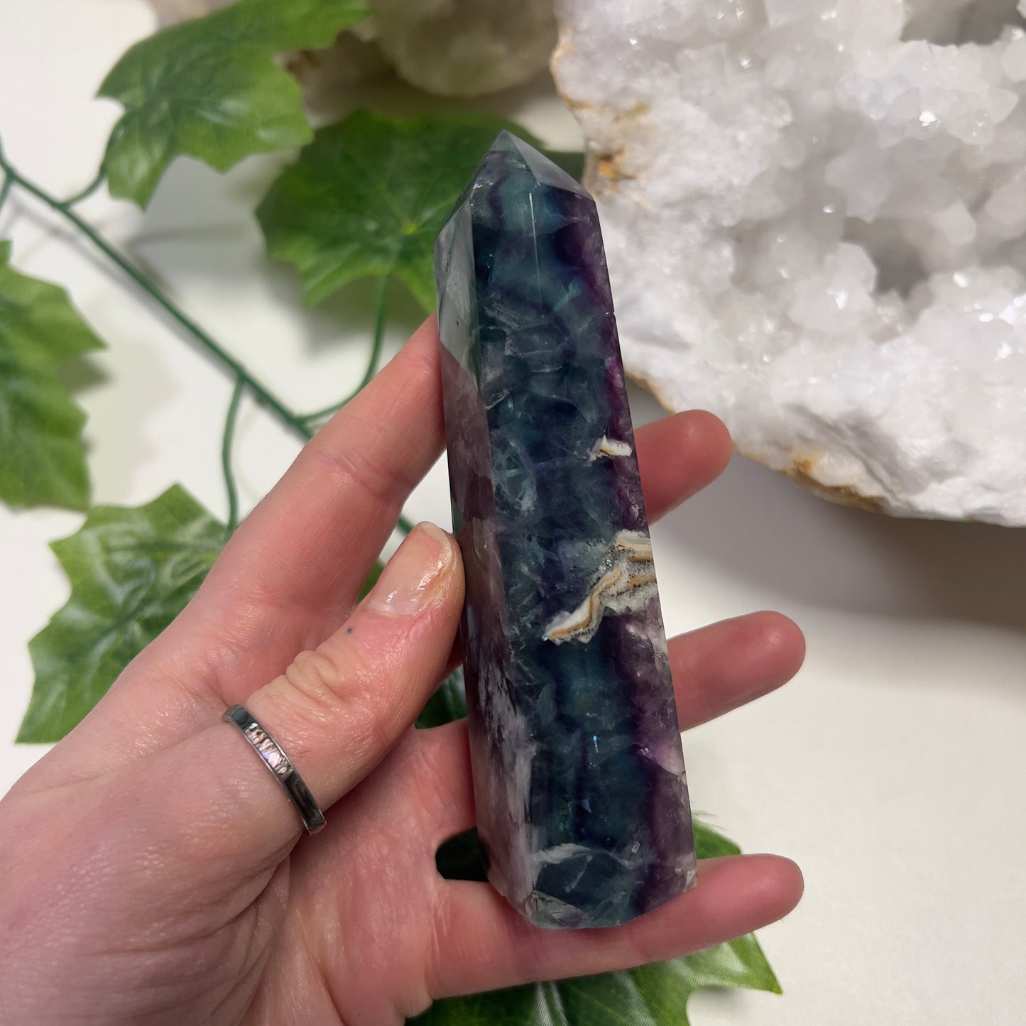 Feather Rainbow Fluorite