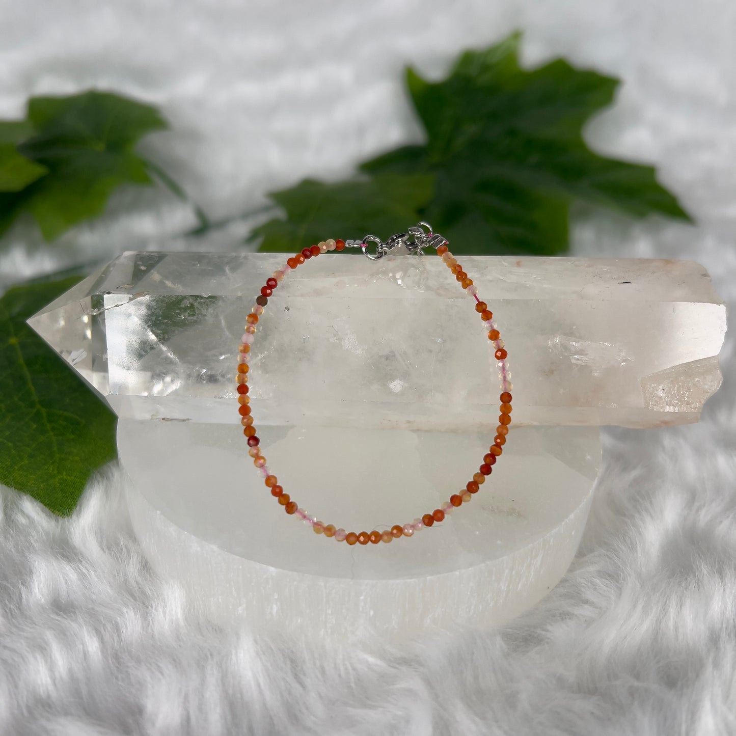 Various Adjustable Cut Gemstone Bracelet