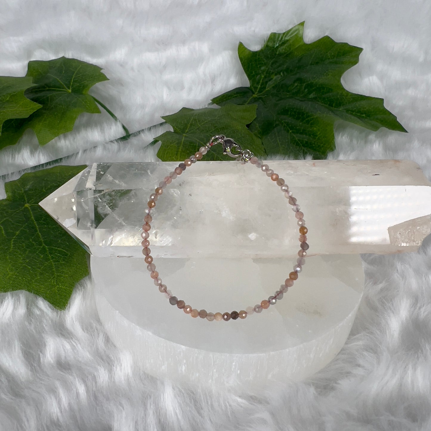 Various Adjustable Cut Gemstone Bracelet