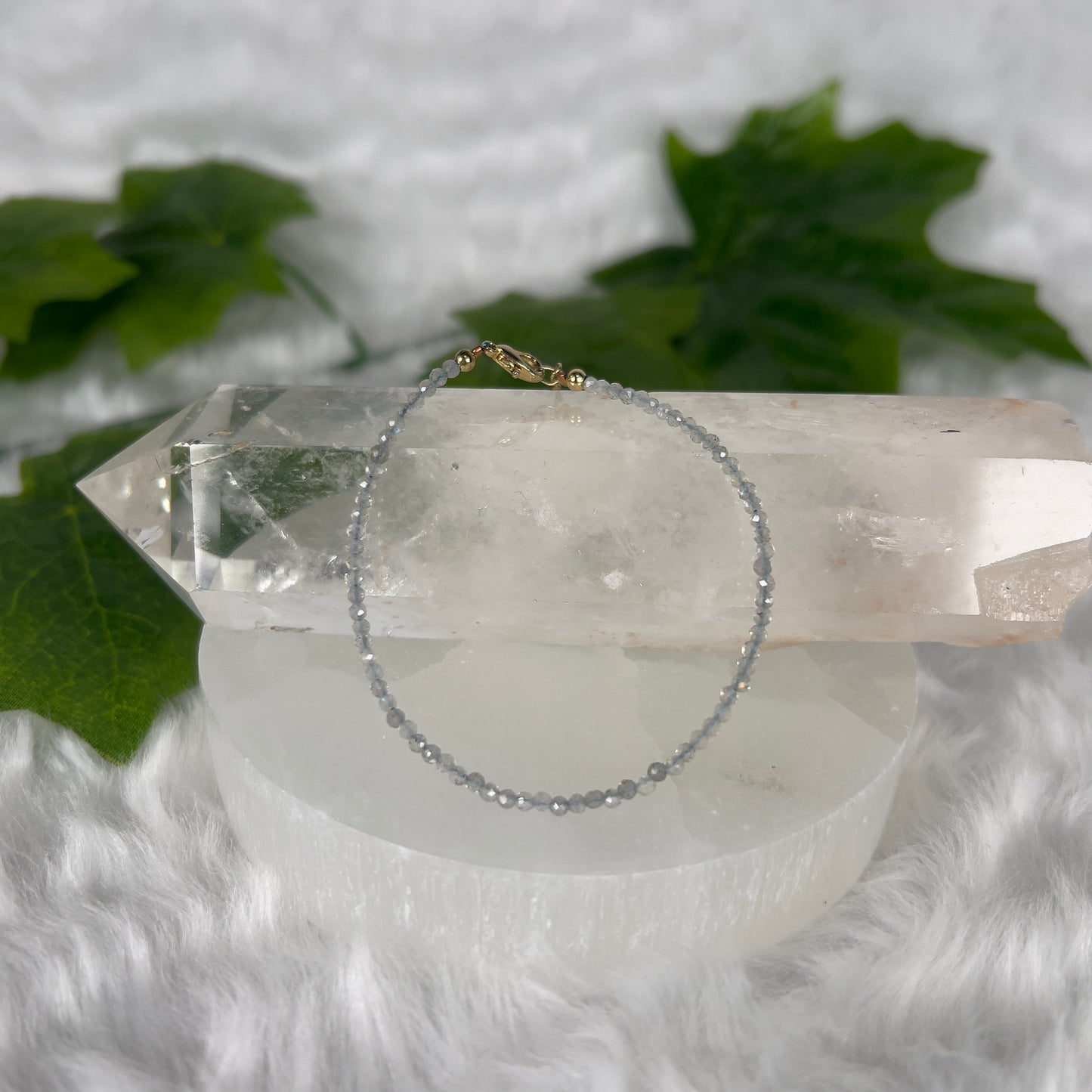 Various Adjustable Cut Gemstone Bracelet