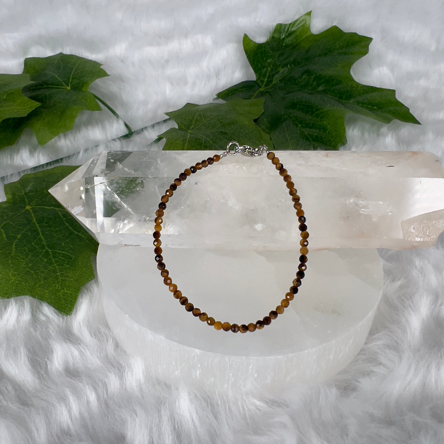 Various Adjustable Cut Gemstone Bracelet