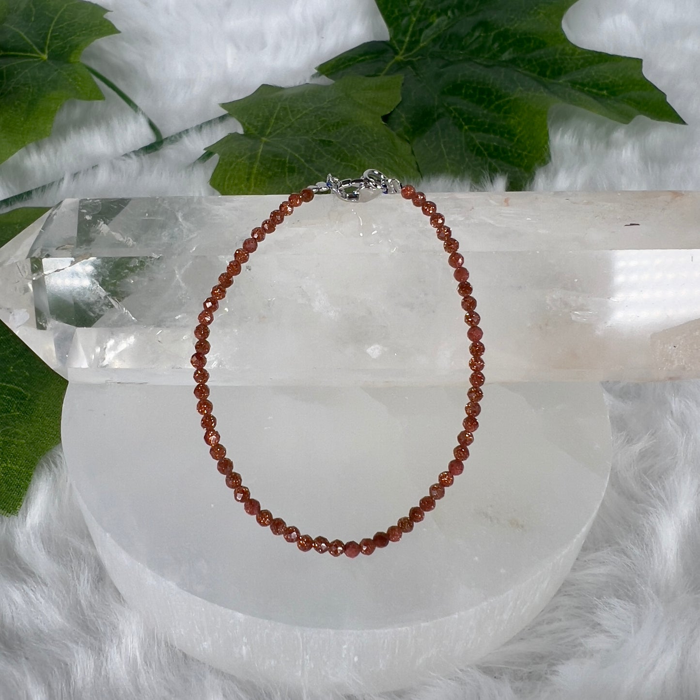 Various Adjustable Cut Gemstone Bracelet