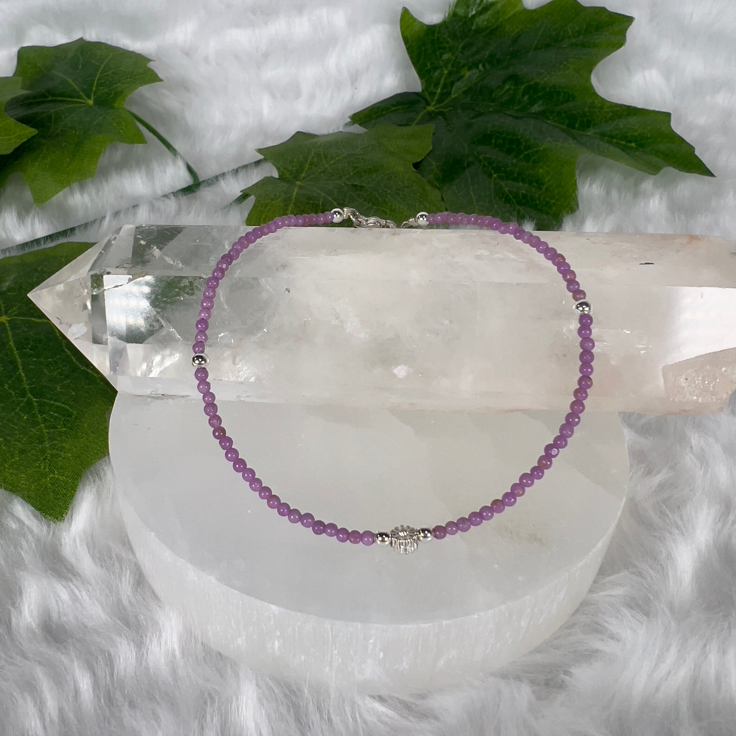 Various Cut Gemstone Anklets Ajustable Size