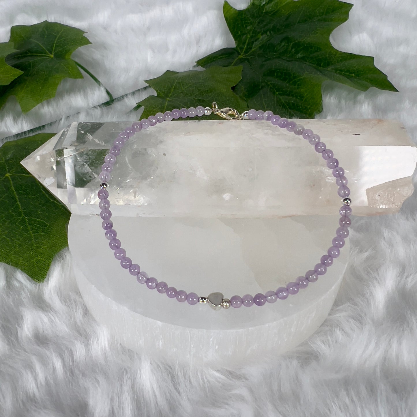 Various Cut Gemstone Anklets Ajustable Size