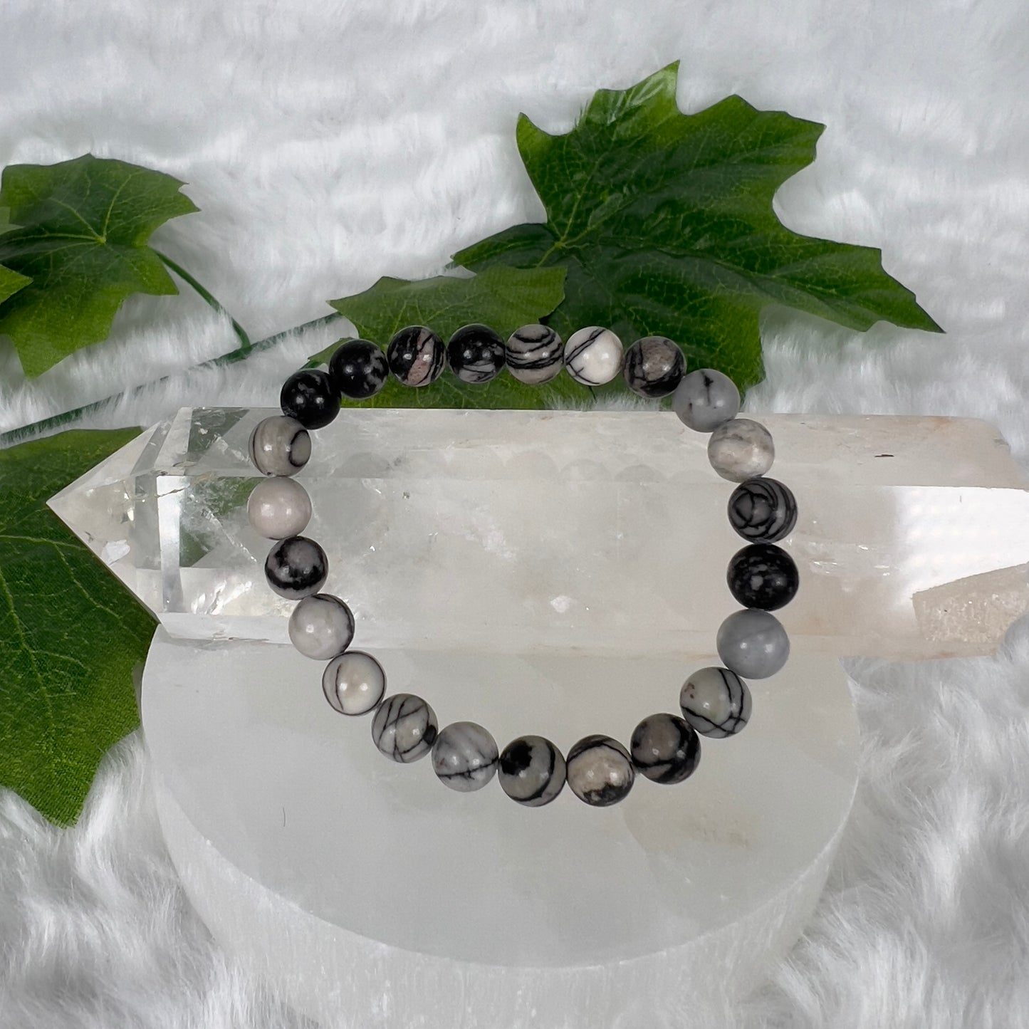 Black Vein Jasper Bracelet